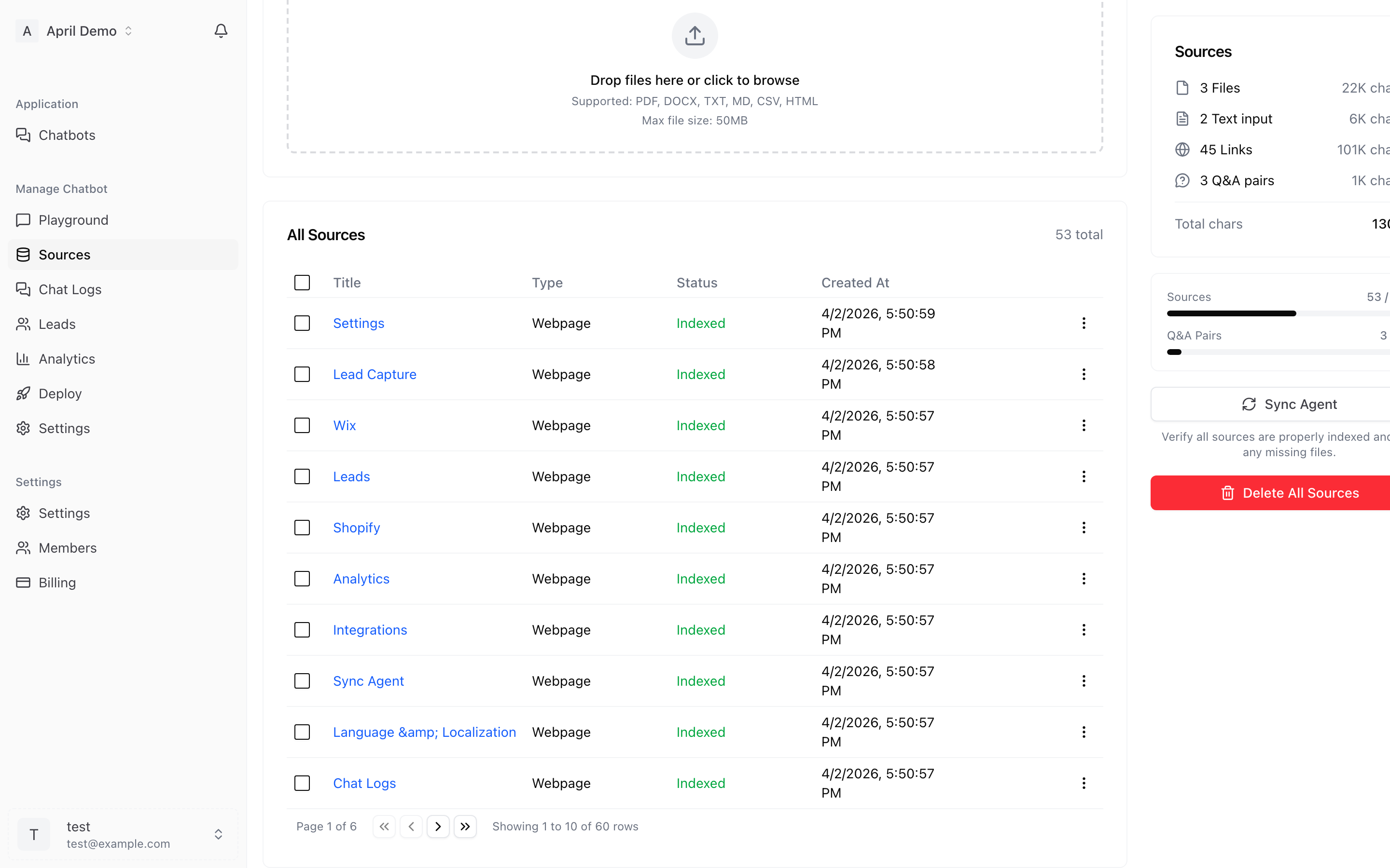 File processing status